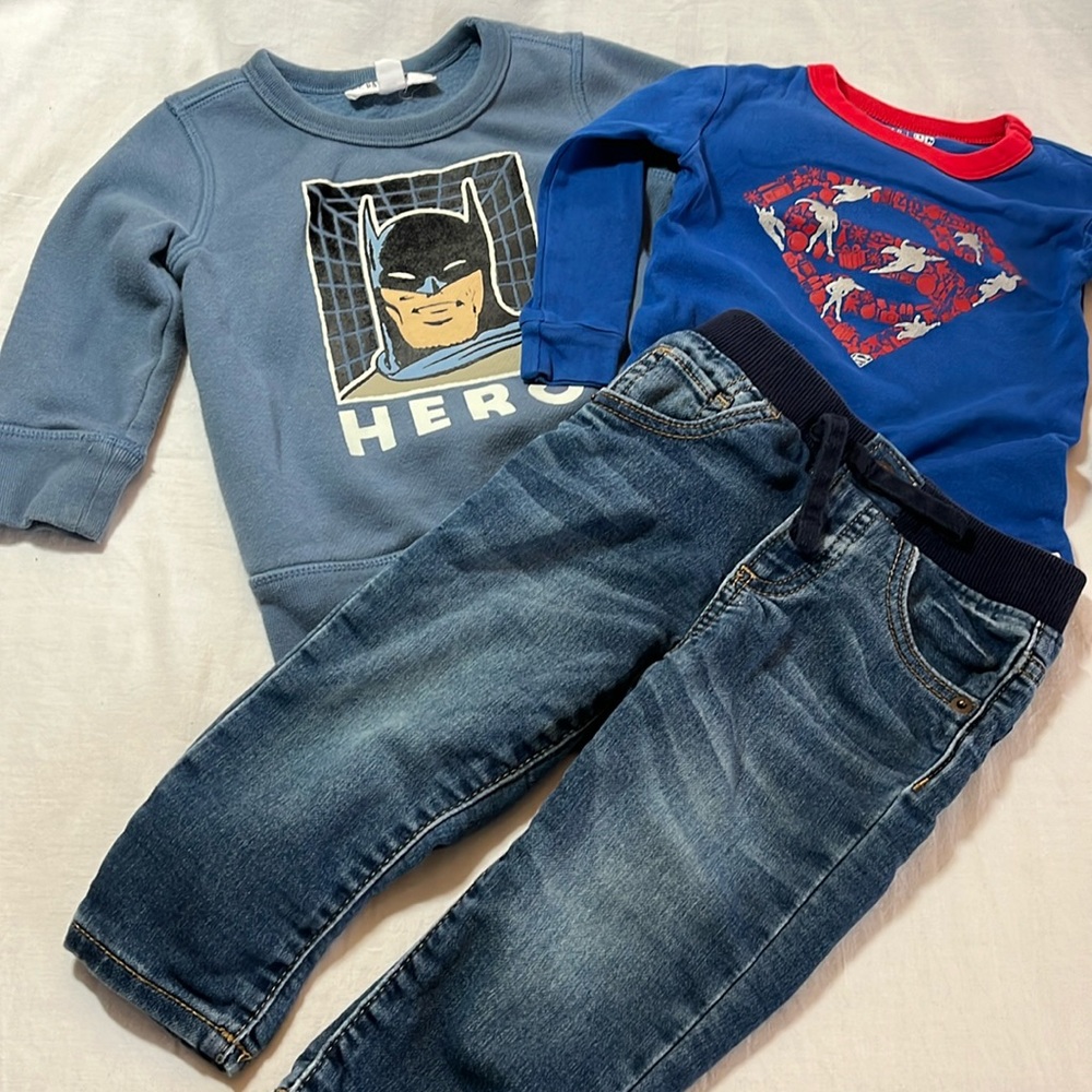 12-18M GAP, DC comics clothes bundle